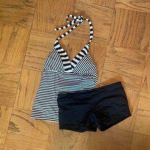 Mossimo tankini and swim shorts